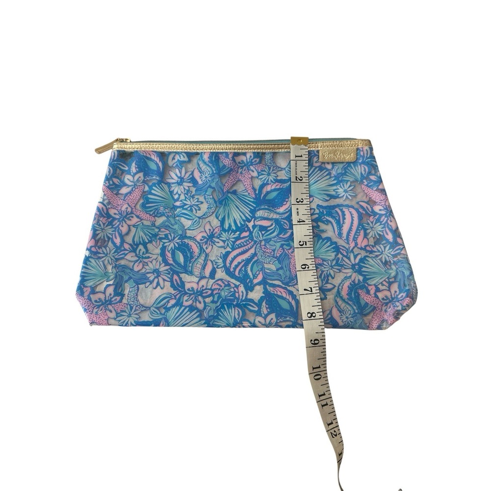 Lilly Pulitzer Makeup Case Travel Toiletries Bag Clear Plastic Floral NWOT - Picture 7 of 7